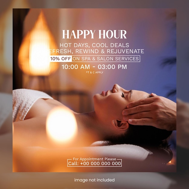 Promozione dei servizi Happy Hour Spa Salon