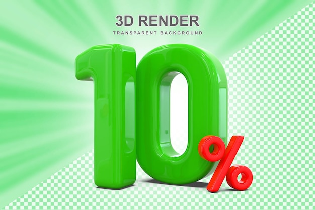 Promozione del 10 per cento Off Sale 3D
