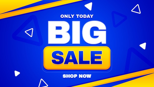 Promozione del modello di banner moderno di grande vendita