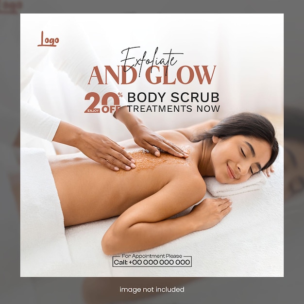Promozione del trattamento di scrub corporeo