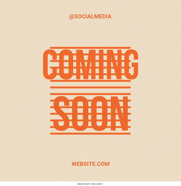 Pronto la plantilla de la publicación de Instagram Diseño de Psd Promoción de las redes sociales Pronto el diseño
