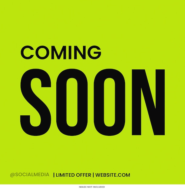 Pronto la plantilla de la publicación de Instagram Diseño de Psd Promoción de las redes sociales Pronto el diseño