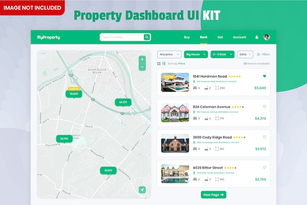 Property finder dashboard ui kit