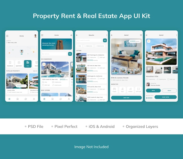 Property rent amp real estate app ui-kit