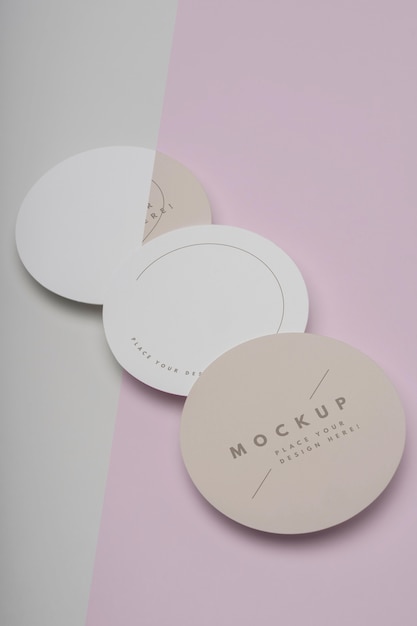 Prossimo piano del modello di design del volantino circolare