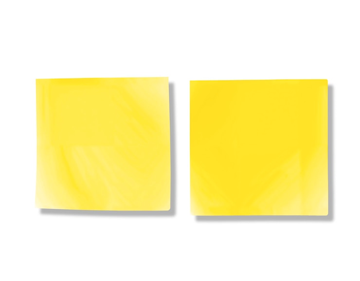 PSD prossimo piano delle forniture per ufficio post it note item