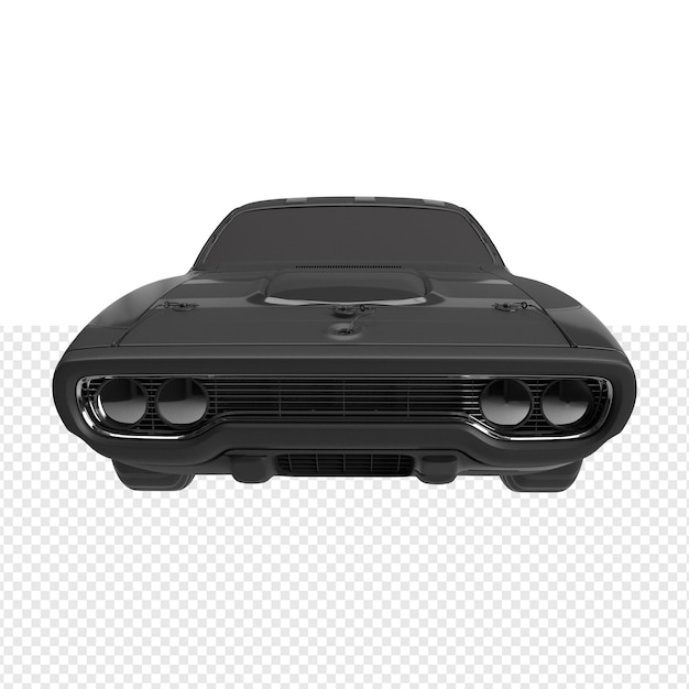 Prossimo piano sull'auto isolata