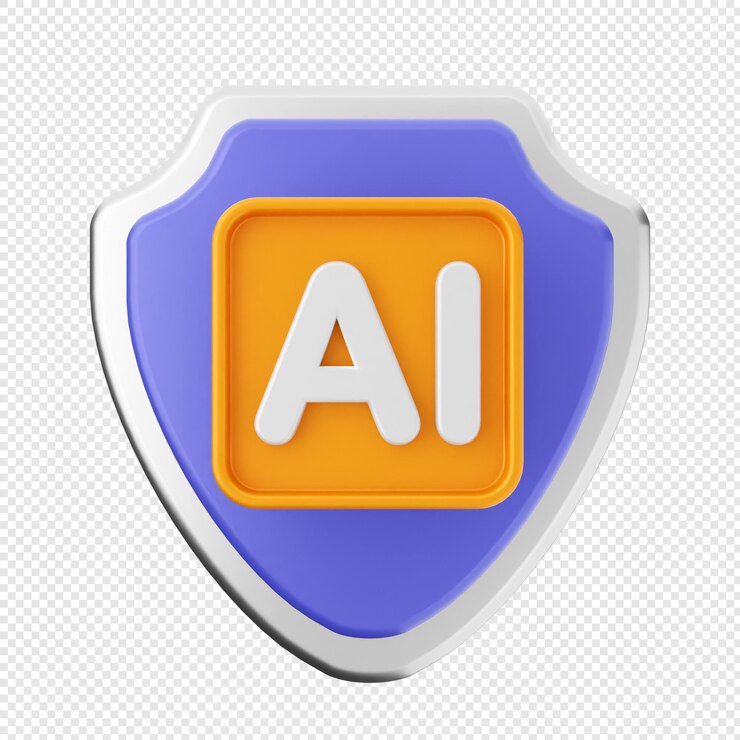 PSD protección de seguridad de escudo 3d inteligencia artificial