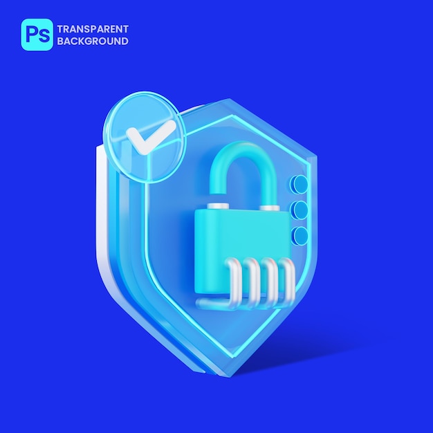 Protection de sécurité avec cadenas ouvert