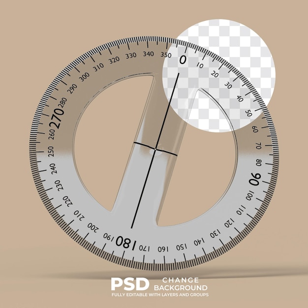 PSD el protractor psd es transparente.