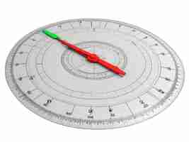 PSD protractor psd sur un fond blanc