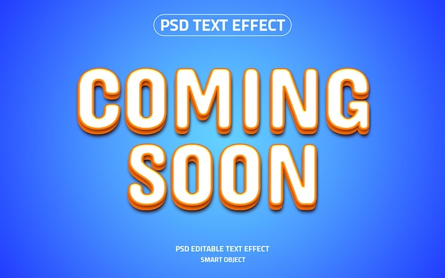 PSD próximamente efecto de texto editable
