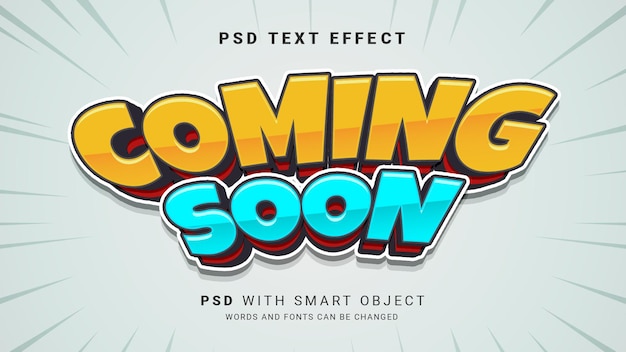 Próximamente efecto de texto