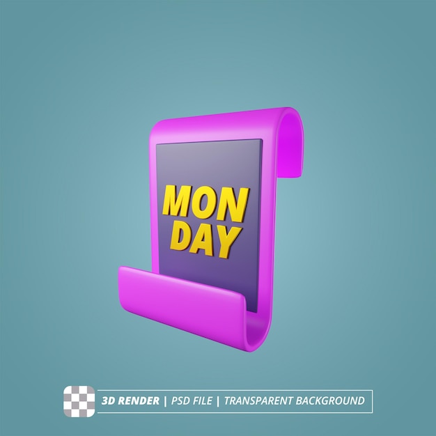 PSD el proyecto de ley de cybermonday 3d render images isoladas