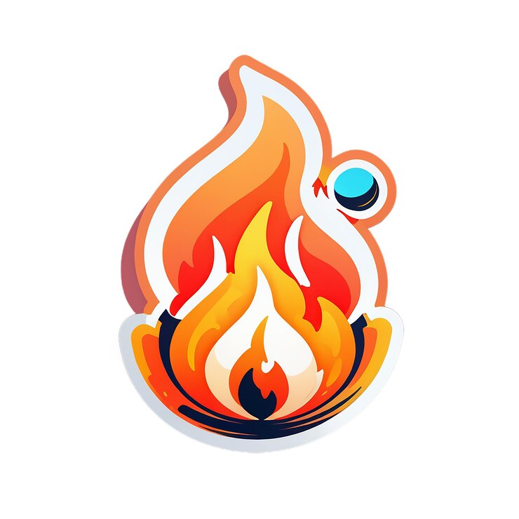 PSD proyecto de ley en llamas sticker decal