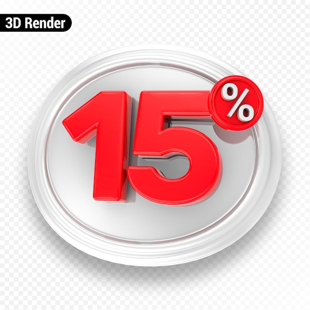 Prozentsatzzahl 3D-Rendering