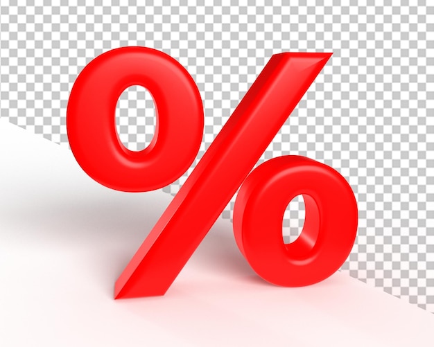 Prozentverkauf roter Rabatt-Angebot 3d großer Verkauf