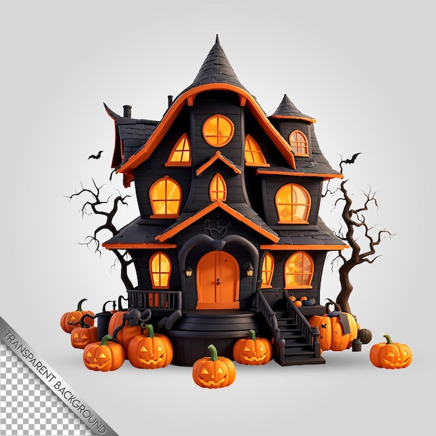 průhledné pozadí s halloweenskými prvky