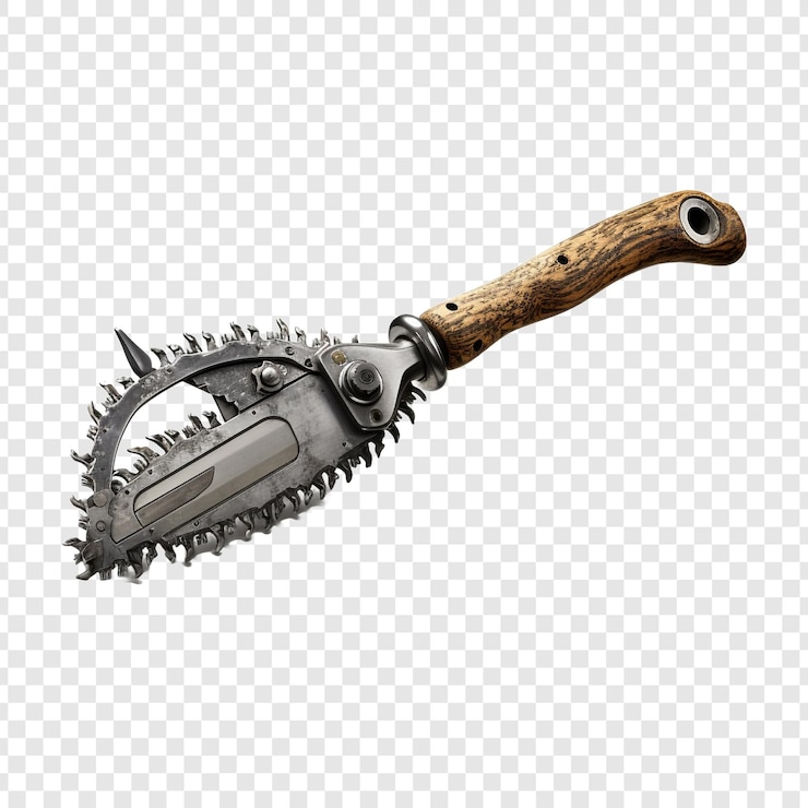 PSD pruning saw isolated on transparent background