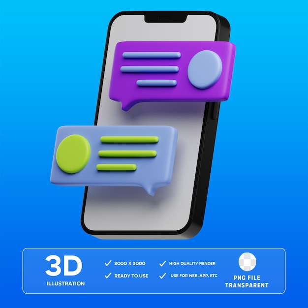 PSD 18 3D-Illustrator für mobile Nachrichtensendungen