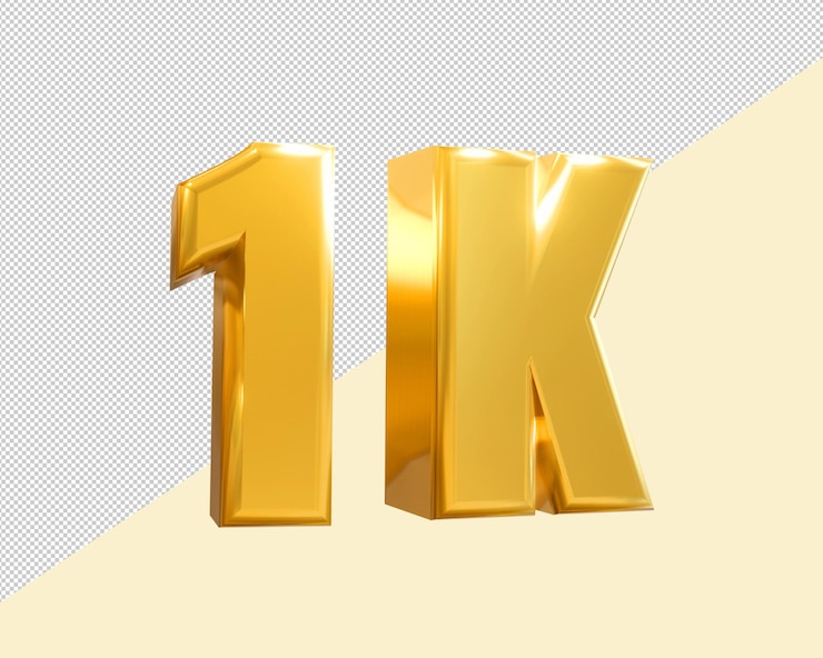 PSD psd 1k suscriptores de youtube
