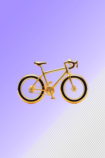 PSD psd 3d bicicleta isolada em um fundo transparente