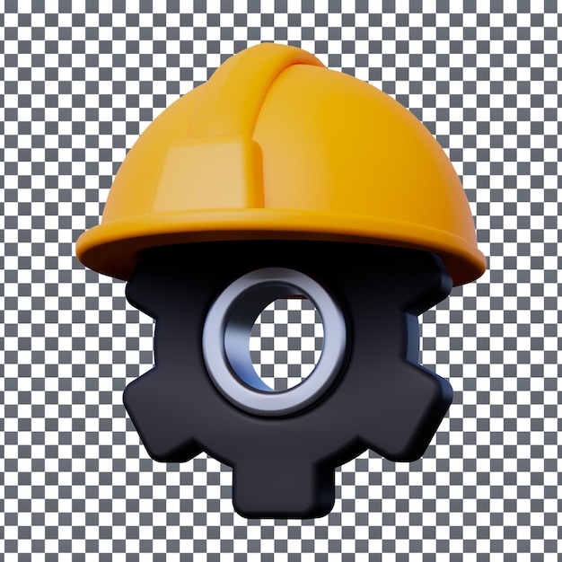 PSD 3D Builder-Symbol auf isoliertem und transparenten Hintergrund