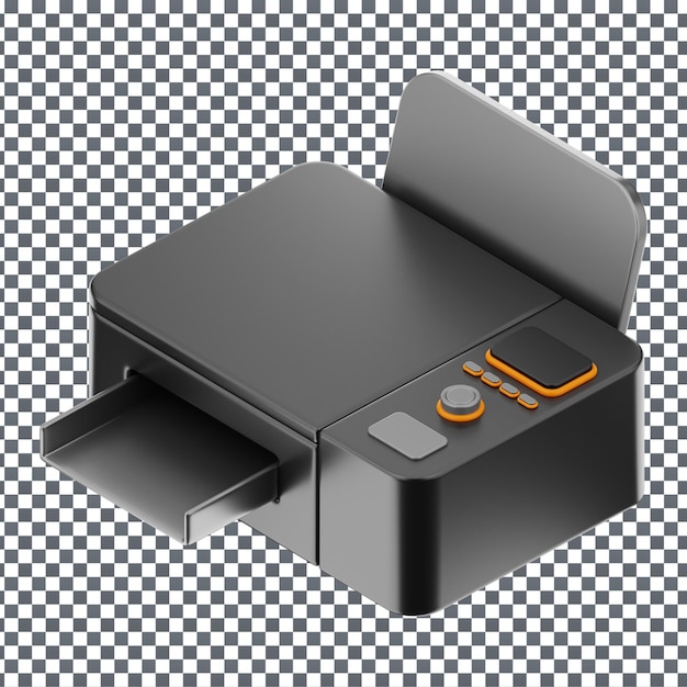 PSD 3D Computer-Symbol auf isoliertem und transparenten Hintergrund