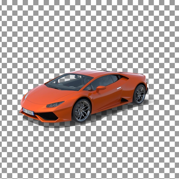 Psd 3d Concept De Rendu De Voiture Sur Fond Isolé Et Transparent