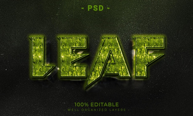 psd 3d editable text and logo effect style mockup with dark abstract background
