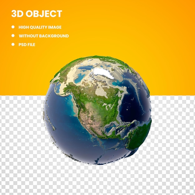 PSD 3D-Erdkugelmodell