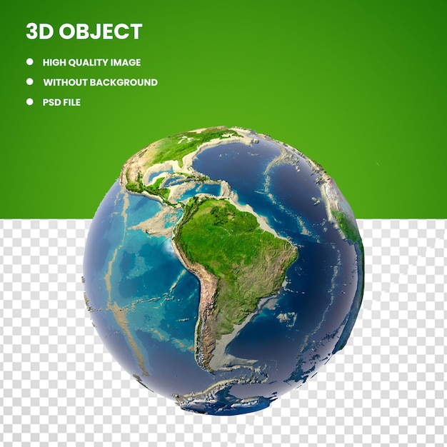 PSD 3D-Erdkugelmodell