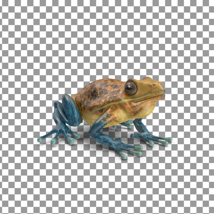PSD psd 3d frog top em fundo isolado e transparente