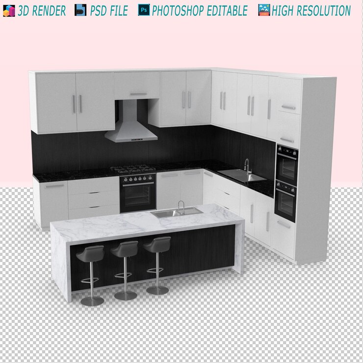 PSD 3D Furnitur Dapur