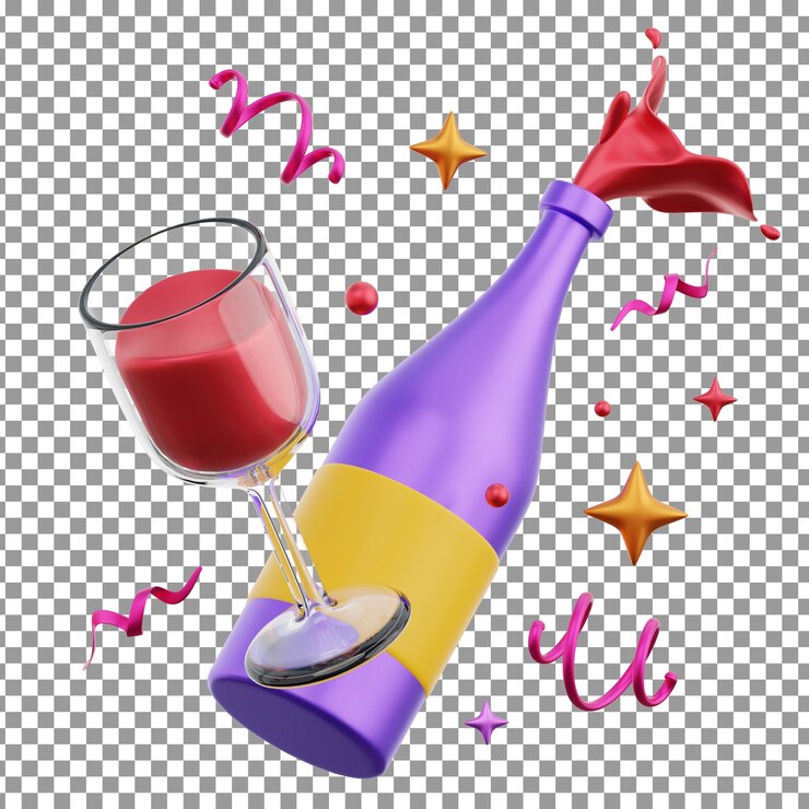 PSD psd 3d glückliches neujahrs-symbol auf isolierter und transparenter hintergrund