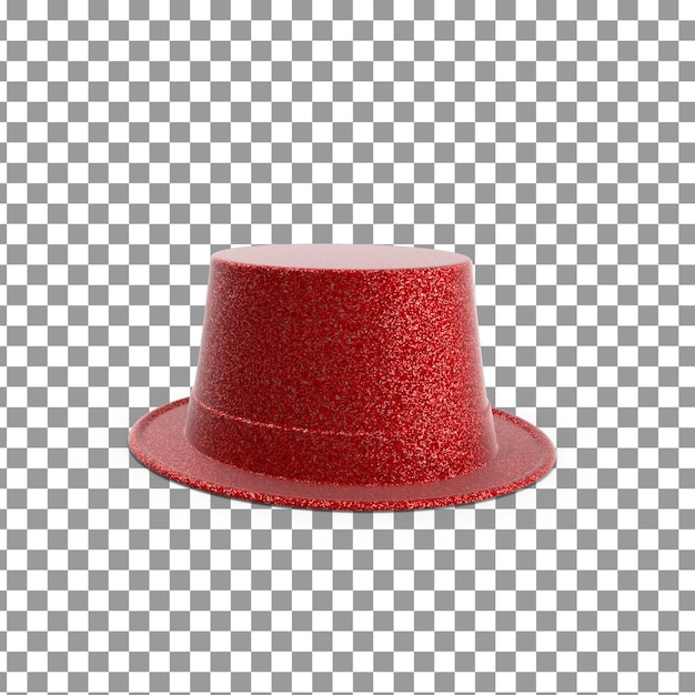 PSD psd 3d hat top em fundo isolado e transparente