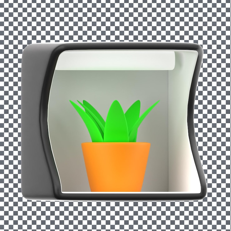PSD psd 3d icona succulenta su sfondo isolato e trasparente