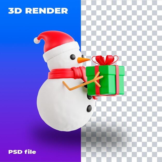 PSD 3d icono 3d render de alta resolución Ilustración de Año Nuevo Navidad