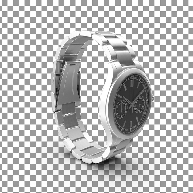 PSD 3D Icono de reloj en fondo aislado y transparente