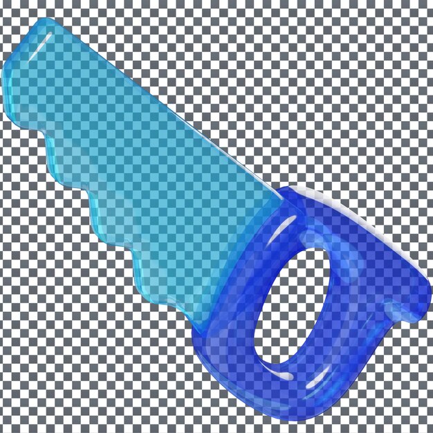 Psd 3d icono de silbido de plástico en fondo aislado y transparente