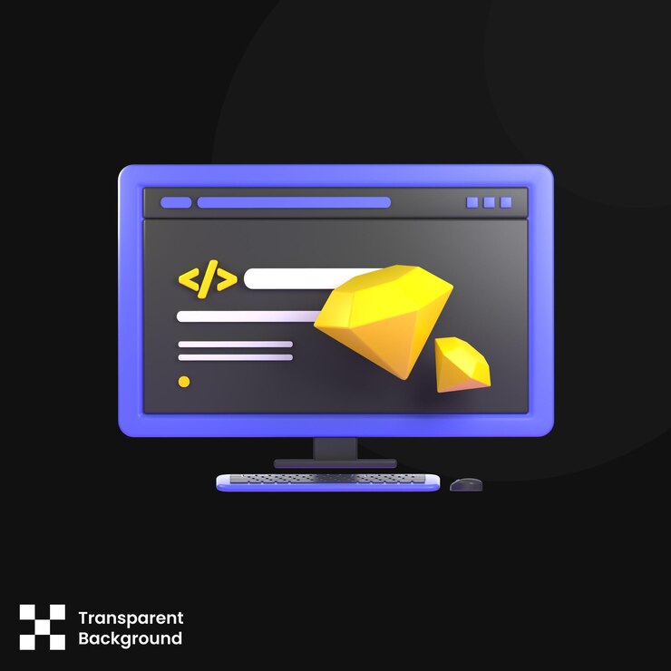 PSD psd 3d-illustration der premium-website