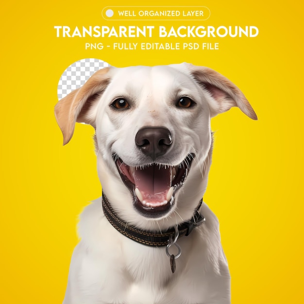 PSD 3D Immagine Cane PNG trasparente