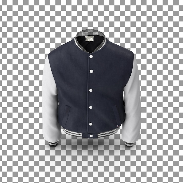 PSD psd 3d jackets on isolated and transparent background