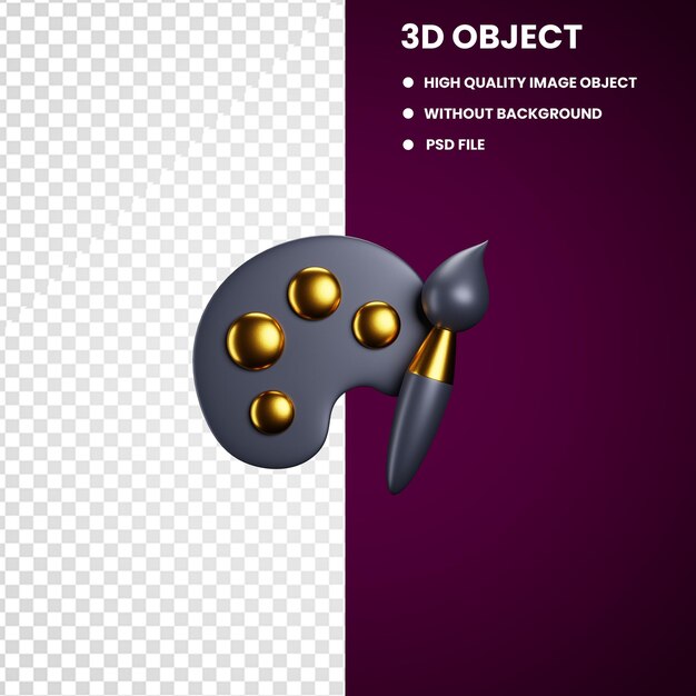 PSD psd 3d-maltpinsel