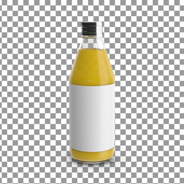 PSD 3D Mango-Getränk-Symbol auf isoliertem und transparentem Hintergrund