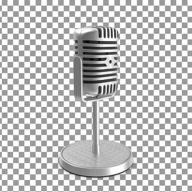 PSD psd 3d mic sur fond isolé et transparent