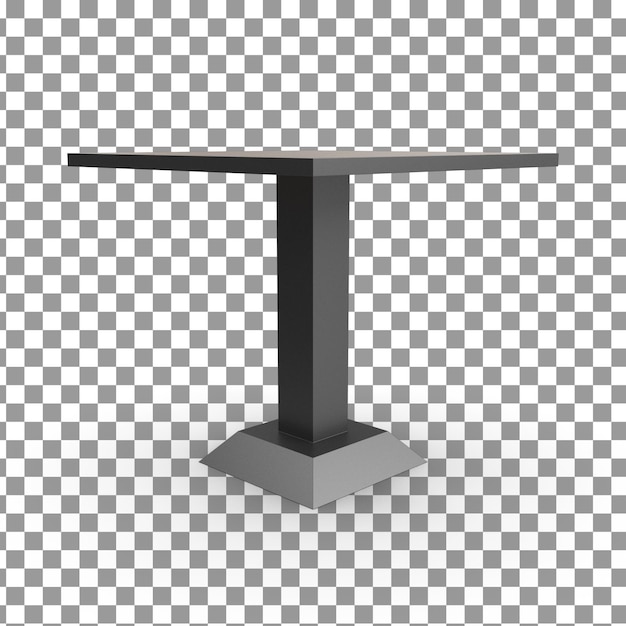 PSD psd 3d pro de surface de table sur le dessus sur un fond isolé et transparent