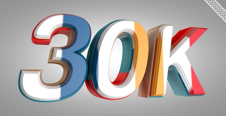 PSD psd 3d render 30k seguidores