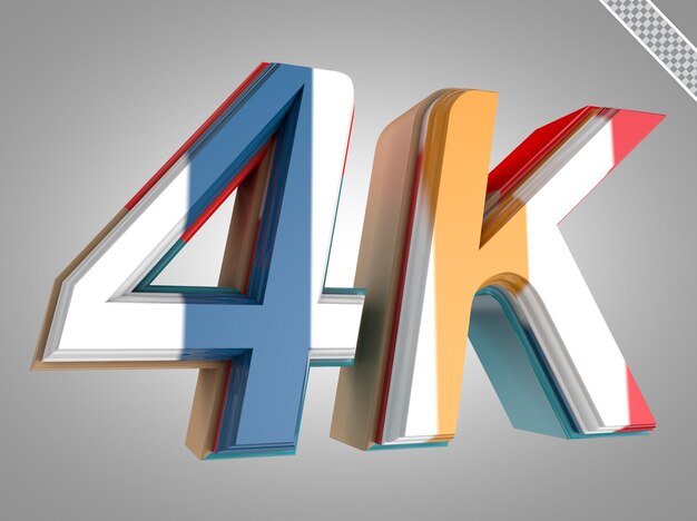PSD 3d render 4k follower
