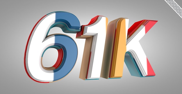 PSD 3d render 61k seguidores